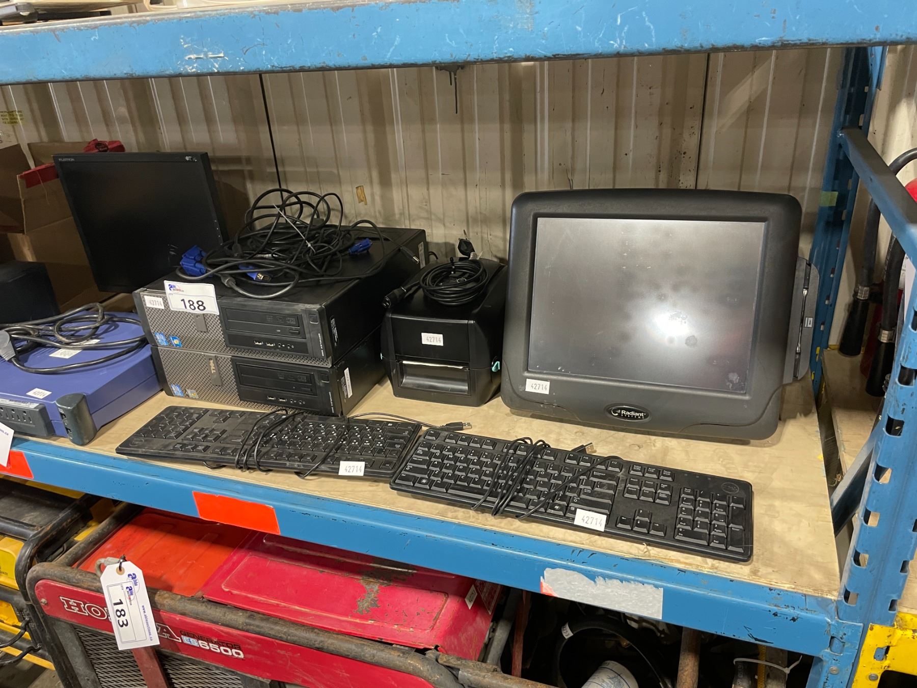 RADIANT POS SYSTEM WITH 2 CORE I5 COMPUTERS, MONITOR, RECEIPT PRINTER ...