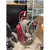 Image 1 : RED MOBILE COMPRESSED NITROGEN PORTABLE FIRE SUPPRESSION SYSTEM WITH HOSE & NOZZLE
