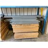 Image 2 : 2 PALLETS OF GREY METAL 7' ADJUSTABLE WAREHOUSE SHELVING WITH WOOD