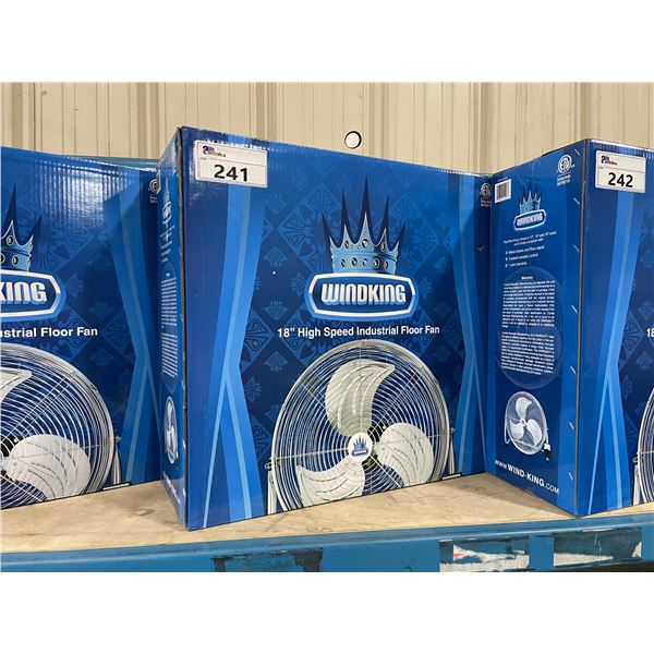 WINDKING 18" HIGH SPEED INDUSTRIAL FLOOR FAN