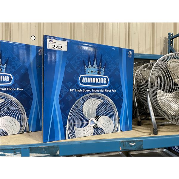 WINDKING 18" HIGH SPEED INDUSTRIAL FLOOR FAN