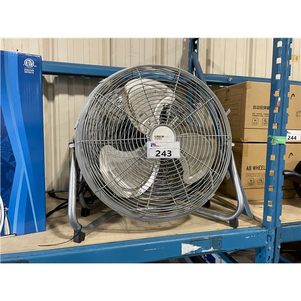 3 INDUSTRIAL ELECTRIC FLOOR FANS