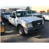 Image 2 : 2007 FORD RANGER, 2 DR PU, GAS, WHITE, VIN #1FTZR44U97PA40161