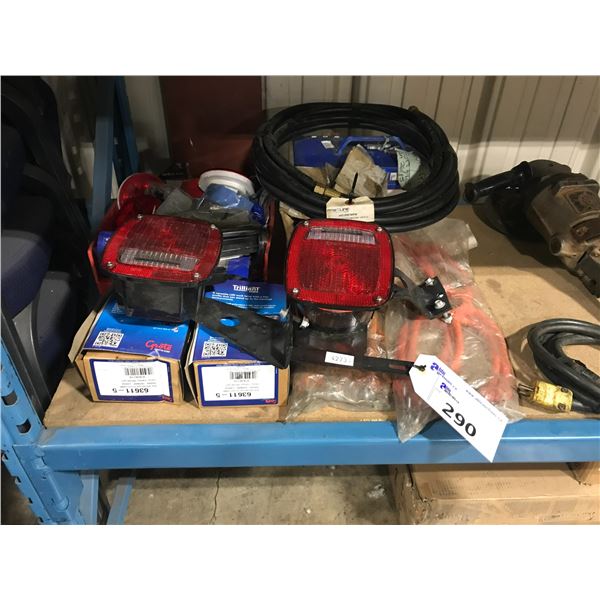 LOT OF ASSORTED VEHICLE PARTS AND HARDWARE