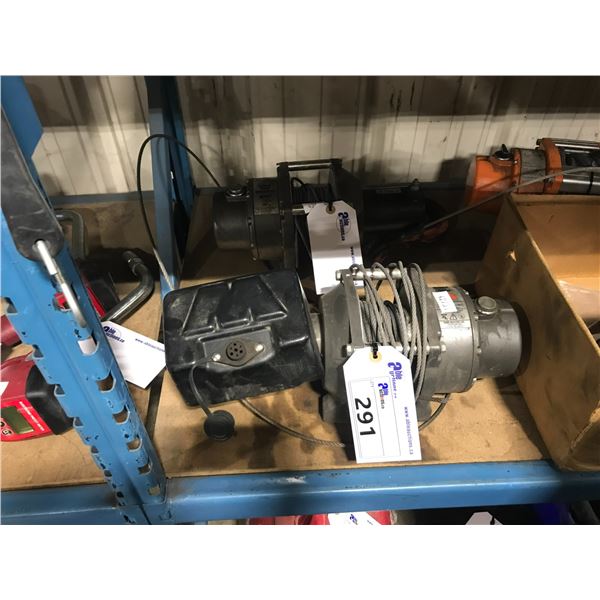 2 ASSORTED 1200LBS/1100LBS CAPACITY ELECTRIC WINCHES