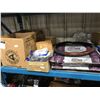 Image 1 : SHELF OF ASSORTED VEHICLE PARTS INCLUDING BAG ABSORBERS, STEERING WHEEL COVERS, HYDRAULIC LINES