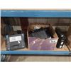 Image 2 : SHELF OF ASSORTED SERVICE MANUALS, ASSORTED WIRES AND SECURITY CAMERAS