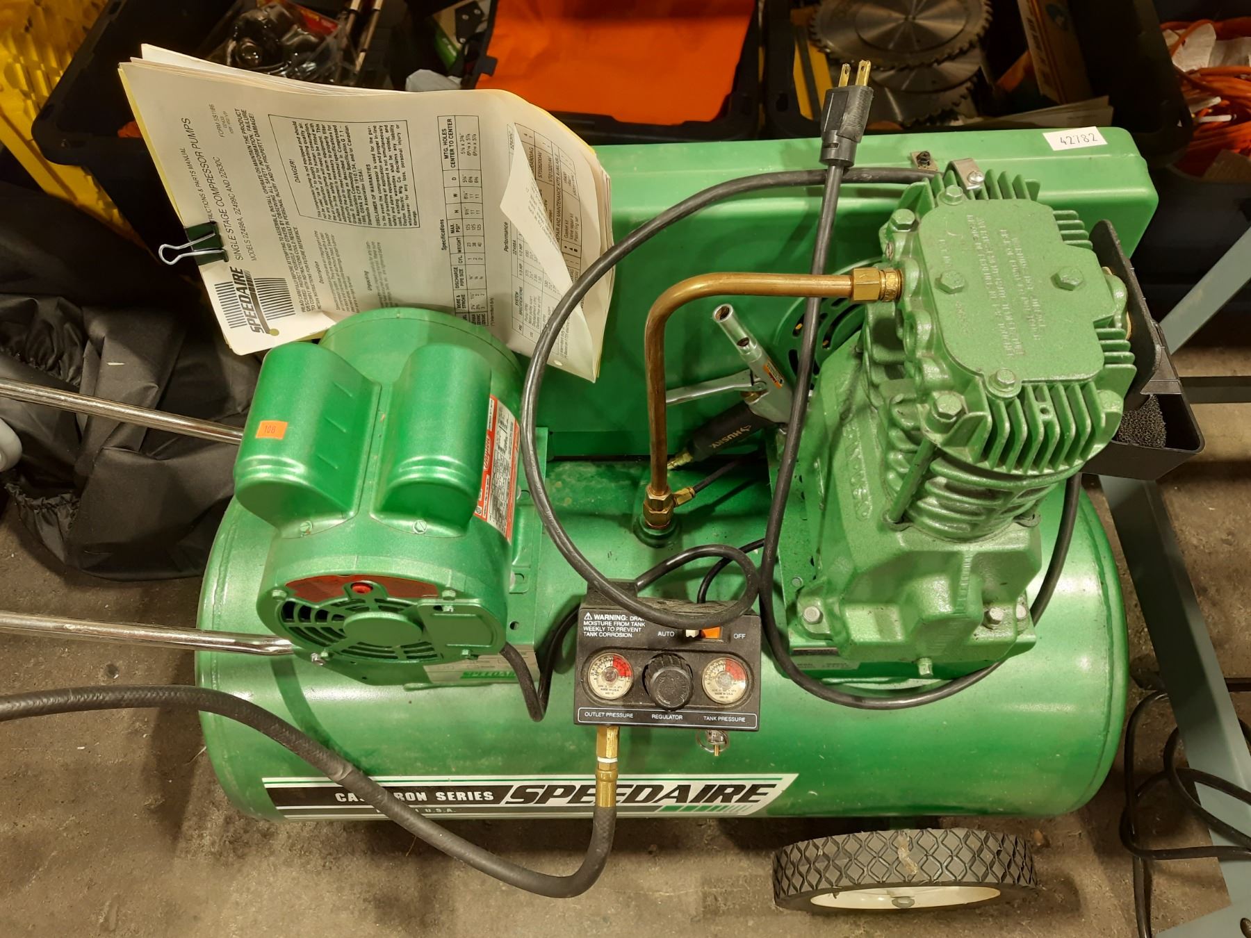 SPEEDAIRE 3Z355J MOBILE WORK SITE COMPRESSOR