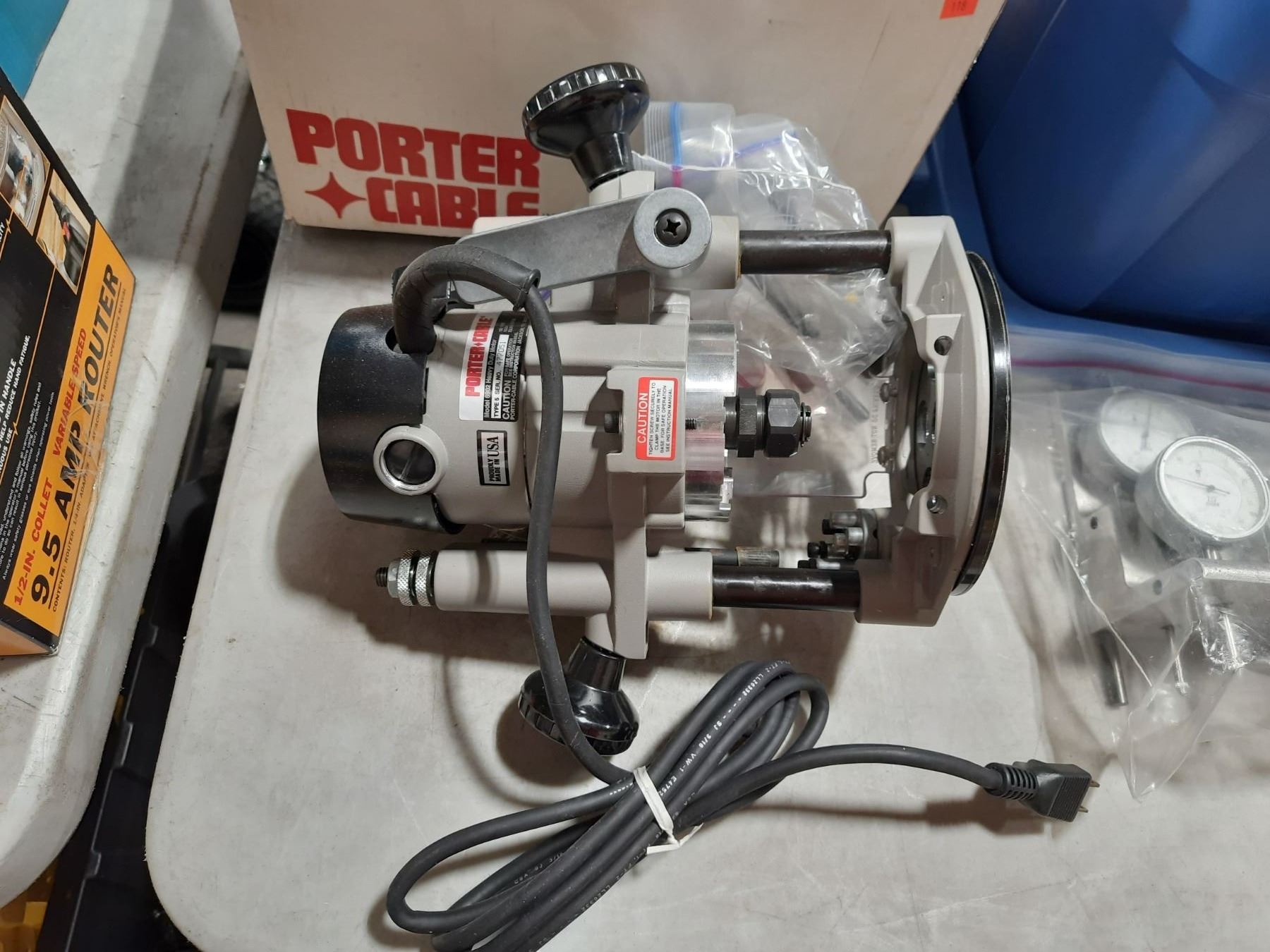 PORTER CABLE 6902 HEAVY DUTY ROUTER & PORTER CABLE 345 HEAVY DUTY ...