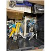 Image 2 : BIN OF ASSORTED PUMP OILERS, ROUTER BITS, TOOLS, & SHARPENING DEVICES