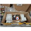 Image 2 : BOX OF 2-WAY BICYCLE ALARMS, 2 BOXES OF MOTO LED VEHICLE LAMPS, & 2 BOXES OF MOTORINO MOTORCYCLE