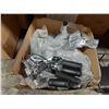 Image 2 : BOX OF BLACK FRONT END BICYCLE BASKETS, & BOX OF ASSORTED BICYCLE BRAKES / PARTS