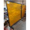 Image 2 : 4- YELLOW 6' X 6' TILLMAN WELDING CURTAIN WITH STAND