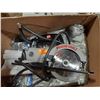 Image 2 : PORTER CABLE 314 HEAVY DUTY 4 1/2" TRIM SAW, BLACK & DECKER VARIABLE SPEED 10MM DRILL & SEARS