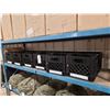 Image 1 : 12 - BLACK PLASTIC HDX NEW MILK CRATES