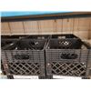 Image 2 : 12 - BLACK PLASTIC HDX NEW MILK CRATES
