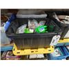 Image 2 : BIN OF ASSORTED CAMPING GEAR, MATCHES / DRY BOXES & BIN OF FIRE STARTER