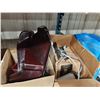 Image 2 : 2 METAL FOAM LINED TRANSPORT CASES, 2 PLASTIC TOOL TRANSPORT CASES, & 2 BOXES OF ASSORTED CAR PARTS