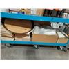Image 2 : 4 SHELVES OF ASSORTED KITCHEN STRAINERS, CLEANERS, POP, THERMAL ROLLS, TAKE-OUT PRODUCTS, TRAY