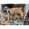 Image 2 : KING CANADA ELECTRIC ANGLE GRINDER IN HARD TRANSPORT CASE & RIDGID R7111 1/2" ELECTRIC DRILL IN