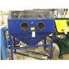 Image 1 : BLUE G&T INDUSTRIAL 48"W X 24"H X 24"D ABRASIVES CABINET WITH HOSE & SPRAY GUN