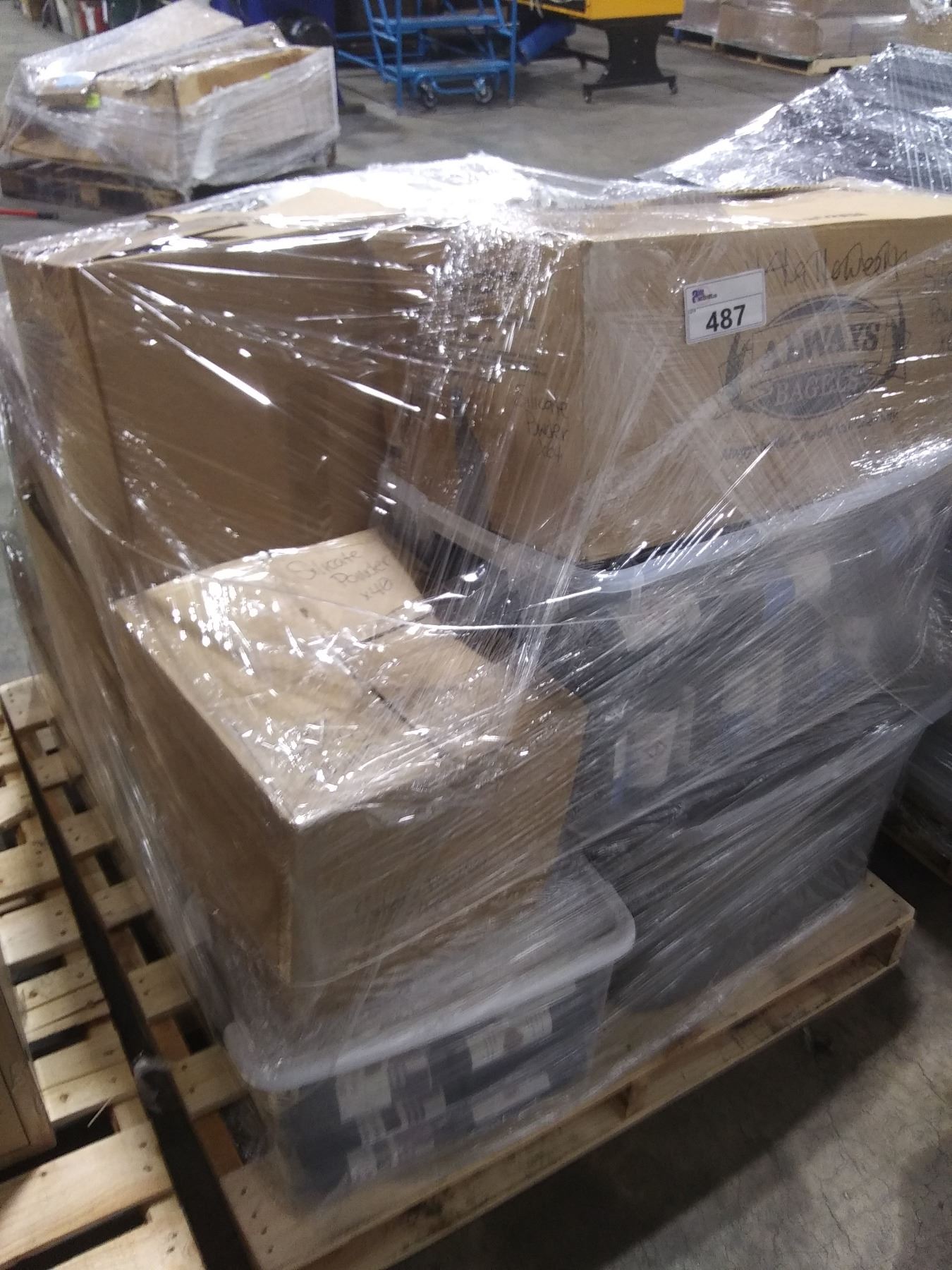 PALLET OF ASSORTED BOTTLES OF SILICATE POWDER, BOTTLES OF ETHYLENE ...