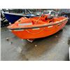 Image 1 : 15' ORANGE M.O.B.4.5., 6 PERSON 500 KGS CAPACITY RIGID RESCUE BOAT WITH ICOM MARINE VHF