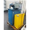 Image 2 : FORD-SMITH 700L CAPACITY  BLUE INDUSTRIAL HYDRAULIC POWER PACK WITH 15 HP MOTOR & PEDESTAL WITH