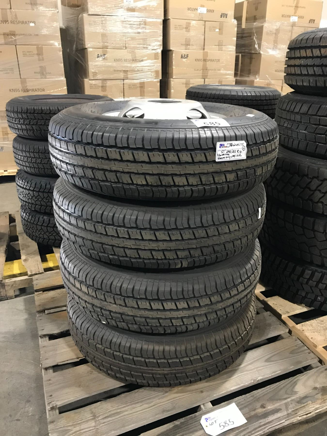 SET OF 4 TOW-RITE ST RADIAL ST235/85R16 129/125L TRAILER SERVICE TIRES ...