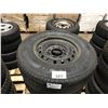 Image 2 : 5 ASSORTED 245 TIRES ON ASSORTED STEEL RIMS