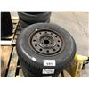 Image 2 : 4 ASSORTED 215 TIRES ON ASSORTED STEEL RIMS