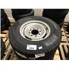 Image 2 : 4 ASSORTED 245 TIRES ON ASSORTED STEEL RIMS