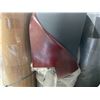 Image 2 : 4 ROLLS OF SPECIAL OXBLOOD RED COMMERCIAL VINYL: 4 ROLLS X 75 - 100 YARDS