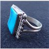 Image 3 : Navajo Sterling Turquoise Ring, Size 14.75