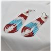 Image 2 : Navajo Hand Beaded Earrings by Melinda Largo
