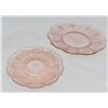 Image 2 : 10 Jeannette Pink Depression Glass Saucers