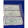 Image 3 : Canada 1954 One Dollar Bills - Lot of 3