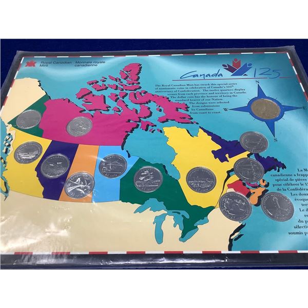 Canada 125 Year Anniversary Quarter of Canada Set
