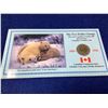 Image 1 : Royal Canadian Mint Polar Bear Twoonie and $2.00 Banknote commemorating end of th $2.00 Bill