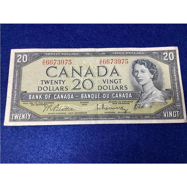 Bank of Canada 1954 $20.00 Bank Note
