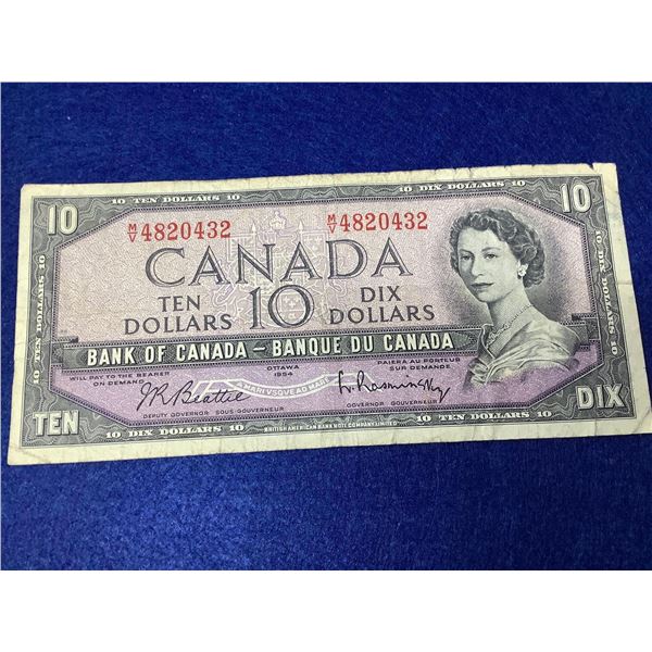 Bank of Canada 1954 $10.00 Bank Note