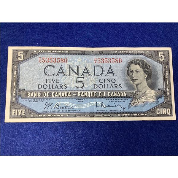 Bank of Canada 1954 $5.00 Bank Note