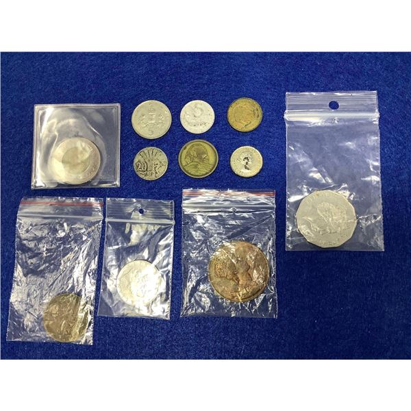 Lot of 11 Vintage world coins