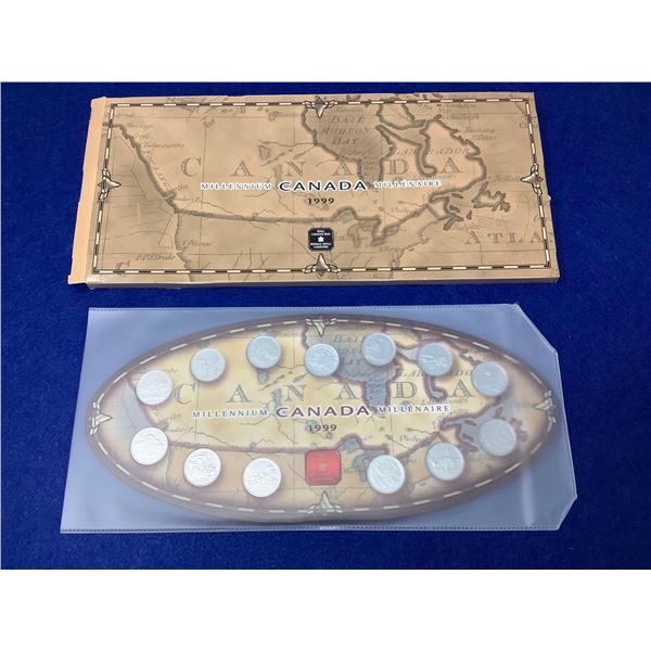Royal Canada Mint 1999 Millennium quarter set
