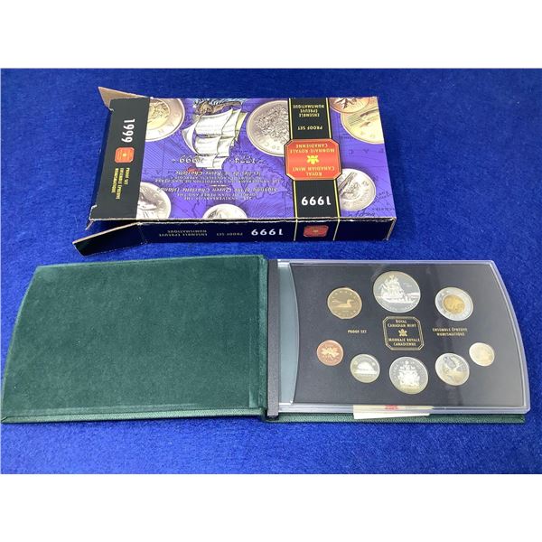 Royal Canadian Mint Proof Coin Set Cased - 1999 Sighting of the Queen Charlotte Islands Edition