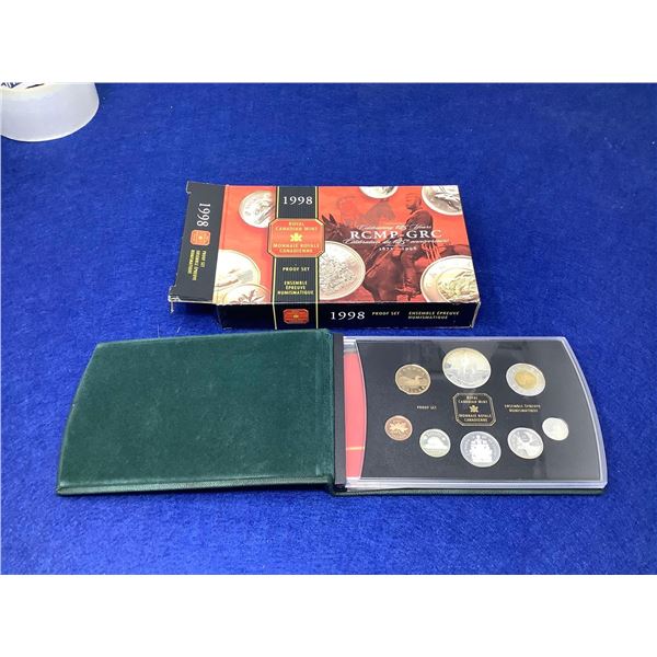 Royal Canadian Mint Proof Coin Set Cased - 1998 RCMP - GRC Edition