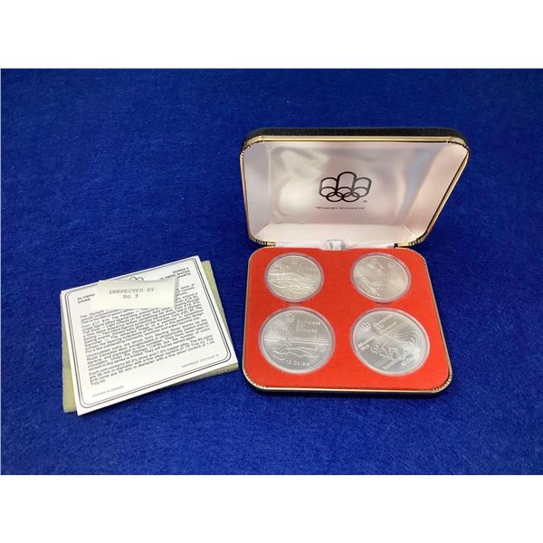 Royal Canadian Mint Montreal 1976 Cased Olympic Coins - Olympic Water Sports Edition