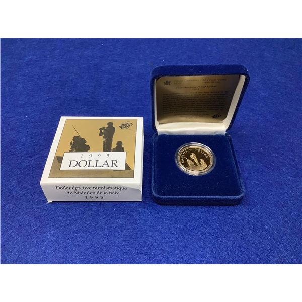 Royal Canadian Mint 1994 Peacekeeping Proof Dollar Cased