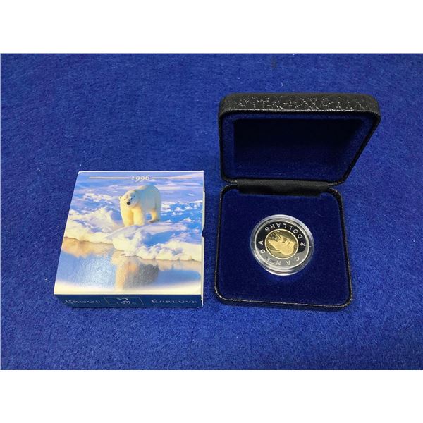 Royal Canadian Mint 1996 Proofed 2 Dollar Coin Cased
