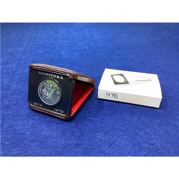 Royal Canadian Mint Dollar Cased,  Manitoba 1870 - 1970